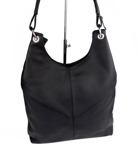 Torebka Skórzana MAGRE (PL) AGNIESZKA Skóra Naturalna CZARNY