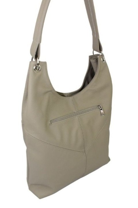 Torebka Skórzana MAGRE (PL) AGNIESZKA Skóra Naturalna KAWA Z MLEKIEM