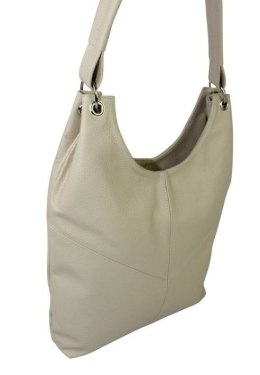 Torebka Skórzana MAGRE (PL) AGNIESZKA Skóra Naturalna KREMOWY 