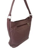 Torebka Skórzana MAGRE (PL) AŚKA Skóra Naturalna CIEMNY CZEKOLADOWY  