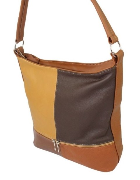 Torebka Skórzana MAGRE (PL) AŚKA Skóra Naturalna Trójkolorowa Wersja 22