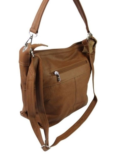 Torebka Skórzana Magre (PL) Skóra Naturalna FIONA BRĄZOWA Matowa