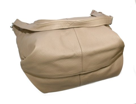 Torebka Skórzana Magre (PL) Skóra Naturalna FIONA KAWA Z MLEKIEM