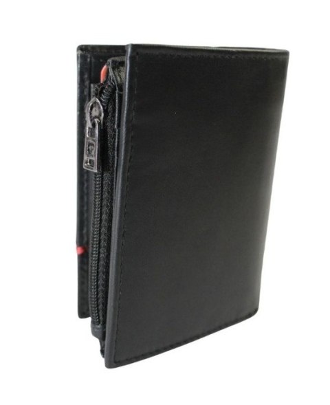 Portfel Męski Pierre Cardin Mały Pionowy Bez Zapięcia Suwak Na Drobne Skóra Naturalna RIFD 2421 10,5 x 8,5 x 2 [cm]